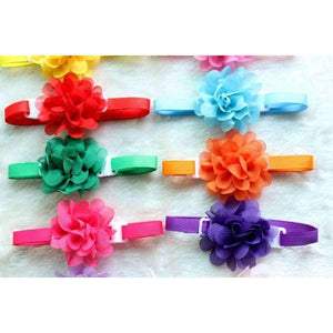 Planet Gates 50pcs Dog pet Bow Tie Chiffon flowers Dog necktie Adjustable Pet BowtiesCollar Dog accessories Grooming Products for small dogs