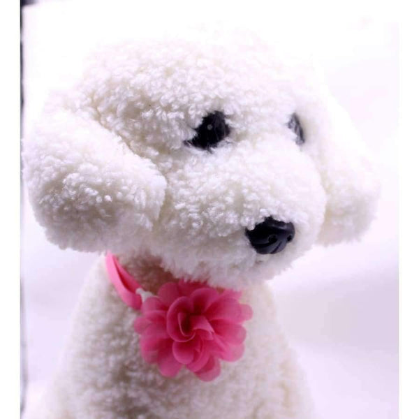 Planet Gates 50pcs Dog pet Bow Tie Chiffon flowers Dog necktie Adjustable Pet BowtiesCollar Dog accessories Grooming Products for small dogs