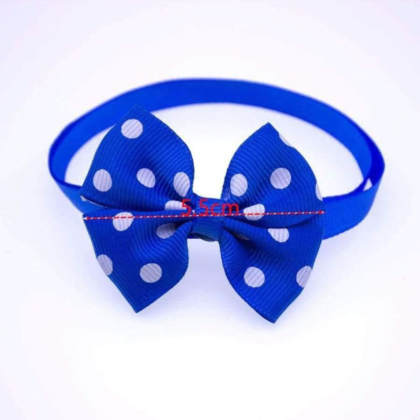 Planet Gates 50pcs Dog pet Neck Accessories Dot Designs Pet Cat Bows Bowties Puppy Pet Ribbon Bow tie Cute Pet Grooming Products