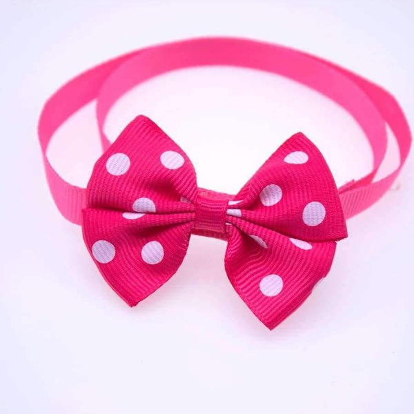 Planet Gates 50pcs Dog pet Neck Accessories Dot Designs Pet Cat Bows Bowties Puppy Pet Ribbon Bow tie Cute Pet Grooming Products