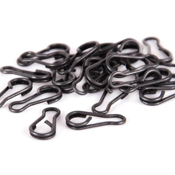 Planet Gates 50pcs Fishing Snap Clips Quick Connector Change Carp Fishing Terminal Tackle Link matte black for Carp Rig Accessories