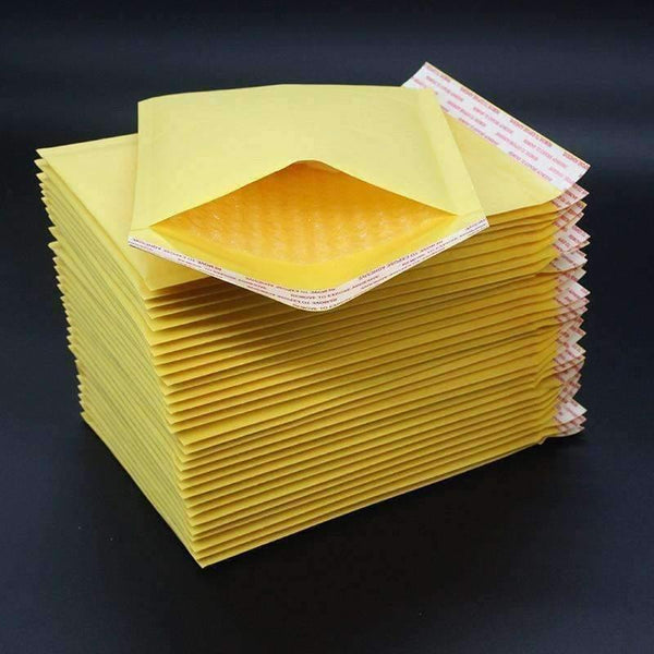 Planet Gates 50PCS/lot 140*160mm Kraft Paper Bubble Envelopes Bags Mailers Padded Shipping Envelope With Bubble Mailing Bag Business Supplies
