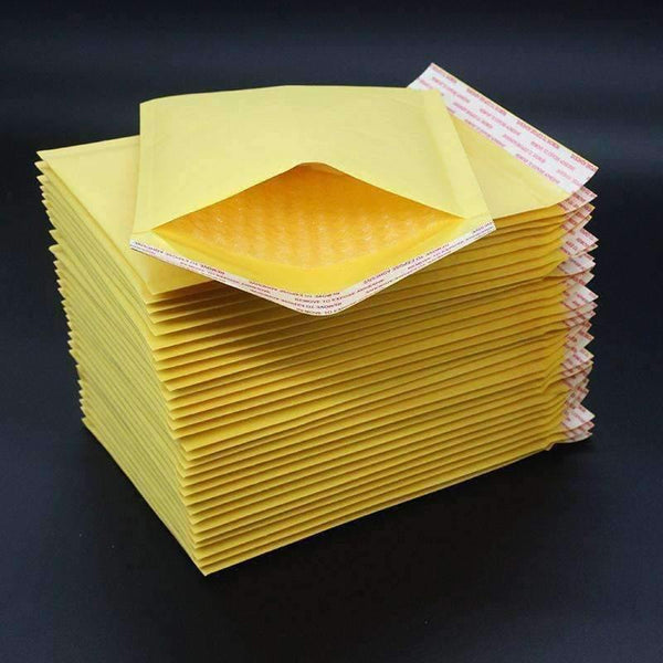 Planet Gates 50PCS/lot 140*160mm Kraft Paper Bubble Envelopes Bags Mailers Padded Shipping Envelope With Bubble Mailing Bag Business Supplies