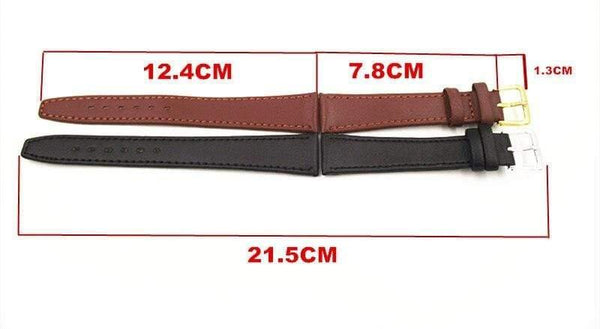 Planet Gates 50PCS/lot 18mm genuine leather watch band watch strap watch parts black and brown color - 091203