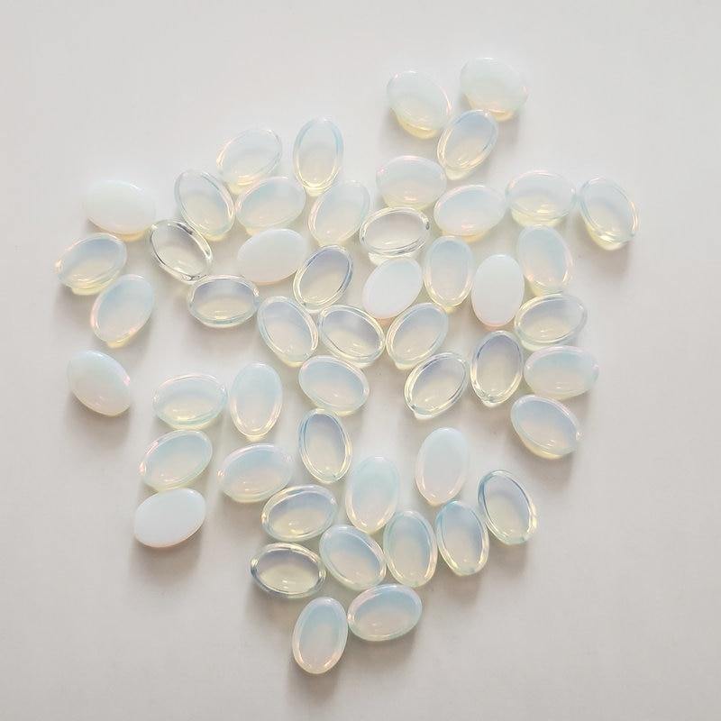 Planet Gates 50pcs/lot 2018 Fashion TOP quality reiki opal stones Oval CAB CABOCHON beads 10x14mm for jewelry making free shipping