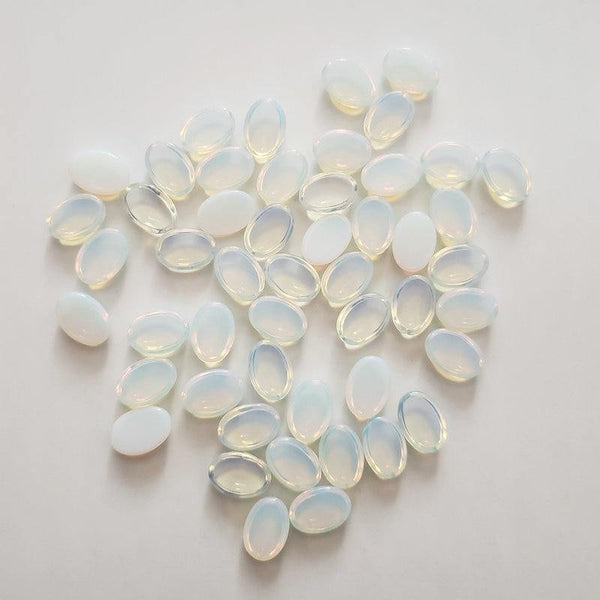 Planet Gates 50pcs/lot 2018 Fashion TOP quality reiki opal stones Oval CAB CABOCHON beads 10x14mm for jewelry making free shipping