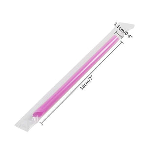 Planet Gates 50pcs/lot Colorful Milk Tea Drink Straws 18cm Straight Drinking Straws Plastic For Bubble Tea Smoothies Bar Accessories