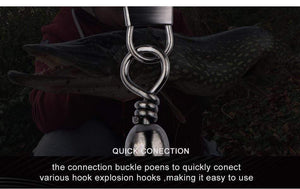 Planet Gates 50Pcs/Lot Fishing Connector Pin Bearing Rolling Swivel Stainless Steel with Snap Fishhook Lure Tackle Accessories