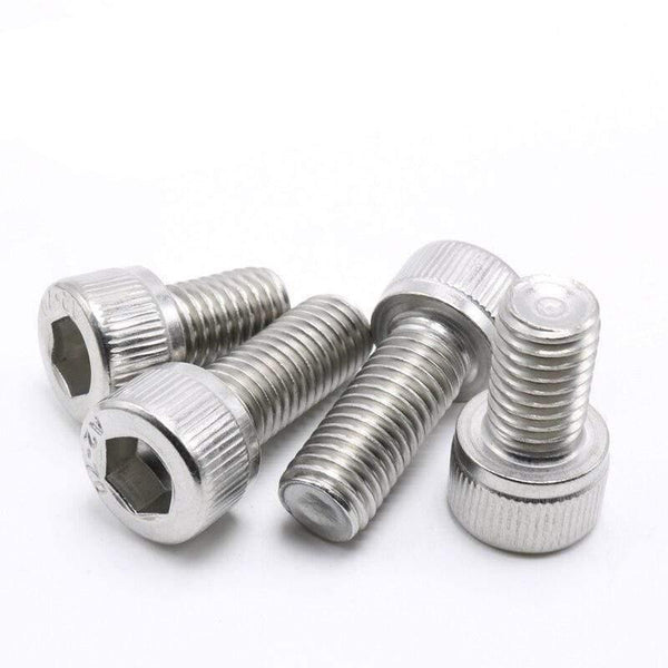 50Pcs M2*4mm/6mm/8mm/10mm/12mm/16mm/20mm/25mm/30mm Stainless Steel M2 Screws Allen Hex Socket Head Screw Bolt Furniture Fastener