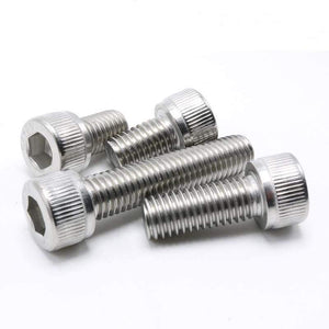 50Pcs M2*4mm/6mm/8mm/10mm/12mm/16mm/20mm/25mm/30mm Stainless Steel M2 Screws Allen Hex Socket Head Screw Bolt Furniture Fastener