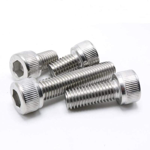 50Pcs M2*4mm/6mm/8mm/10mm/12mm/16mm/20mm/25mm/30mm Stainless Steel M2 Screws Allen Hex Socket Head Screw Bolt Furniture Fastener