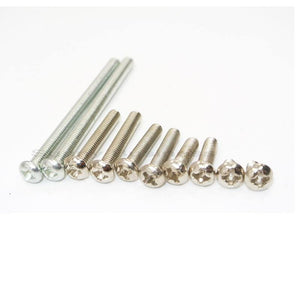 50Pcs M3 Phillips Screws Cross Round Head M3 Screw Bolts Nuts Fasteners Hardware Tools  M3 x 6/8/12/14/16/18/20
