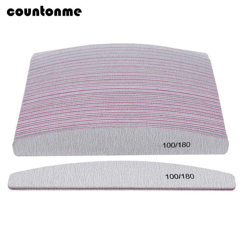 Planet Gates 50Pcs Nail Art Files 100/180 Nails Accessoires Gel Nail Polish Polishing Pedicure Manicure Buffers Nail Care Tools lime a ongle