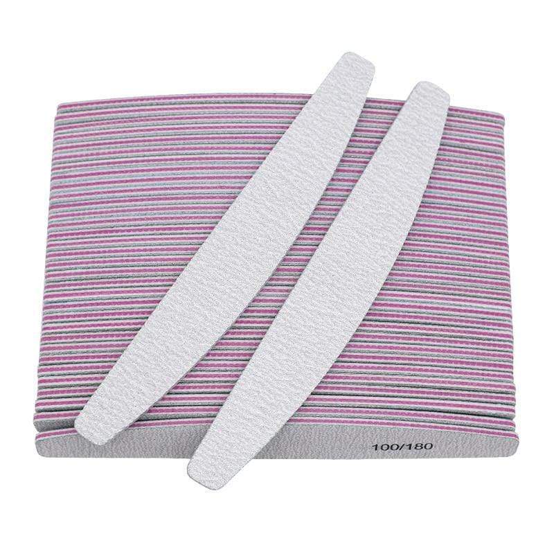 Planet Gates 50Pcs Nail Art Files 100/180 Nails Accessoires Gel Nail Polish Polishing Pedicure Manicure Buffers Nail Care Tools lime a ongle