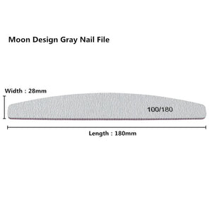 Planet Gates 50Pcs Nail Art Files 100/180 Nails Accessoires Gel Nail Polish Polishing Pedicure Manicure Buffers Nail Care Tools lime a ongle