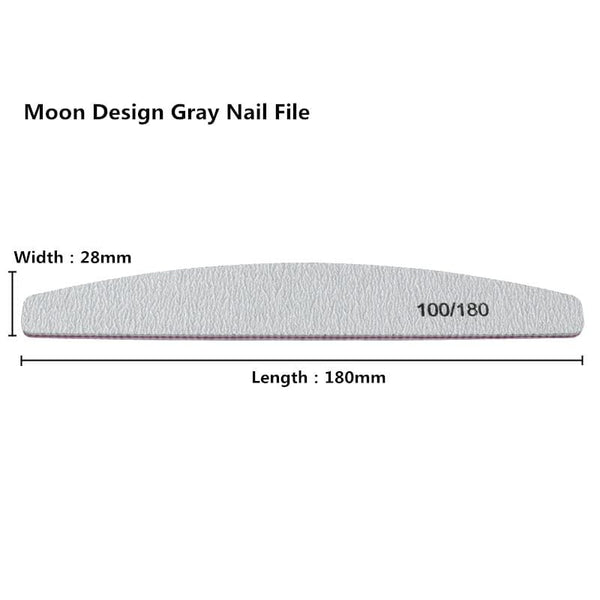 Planet Gates 50Pcs Nail Art Files 100/180 Nails Accessoires Gel Nail Polish Polishing Pedicure Manicure Buffers Nail Care Tools lime a ongle