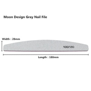 Planet Gates 50Pcs Nail Art Files 100/180 Nails Accessoires Gel Nail Polish Polishing Pedicure Manicure Buffers Nail Care Tools lime a ongle