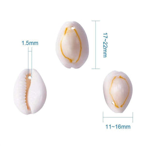 Planet Gates 50pcs Natural Shell Beads White for Women Ladies fashion jewelry Bracelet Necklace Earring DIY Making Gift for Friends f85