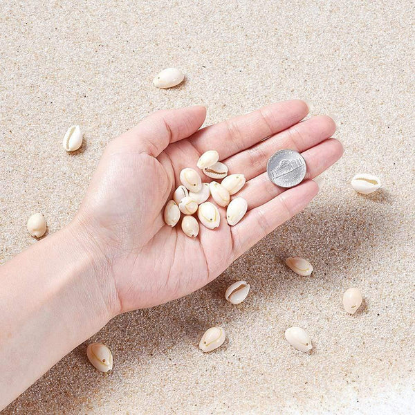 Planet Gates 50pcs Natural Shell Beads White for Women Ladies fashion jewelry Bracelet Necklace Earring DIY Making Gift for Friends f85