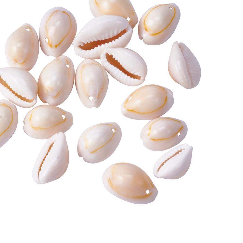 Planet Gates 50pcs Natural Shell Beads White for Women Ladies fashion jewelry Bracelet Necklace Earring DIY Making Gift for Friends f85
