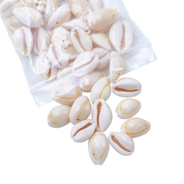 Planet Gates 50pcs Natural Shell Beads White for Women Ladies fashion jewelry Bracelet Necklace Earring DIY Making Gift for Friends f85