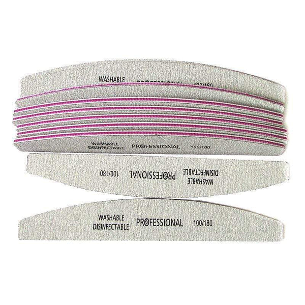 Planet Gates 50pcs Professional Nail Files 100/180 Sandpaper Buffing File Polish Unha Limas Manicure Ongle Pilnik do paznokci Tool Shine