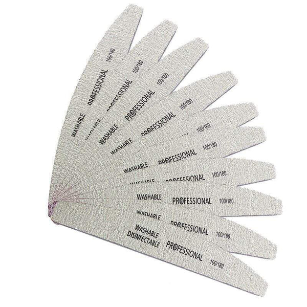 Planet Gates 50pcs Professional Nail Files 100/180 Sandpaper Buffing File Polish Unha Limas Manicure Ongle Pilnik do paznokci Tool Shine