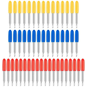 Planet Gates 50Pcs set 1 set Roland Cricut Plotter Blade 30/45/60 Degrees Knife Cutter Blades Vinyl Cutter Offset Knife Replacement Carving Tool