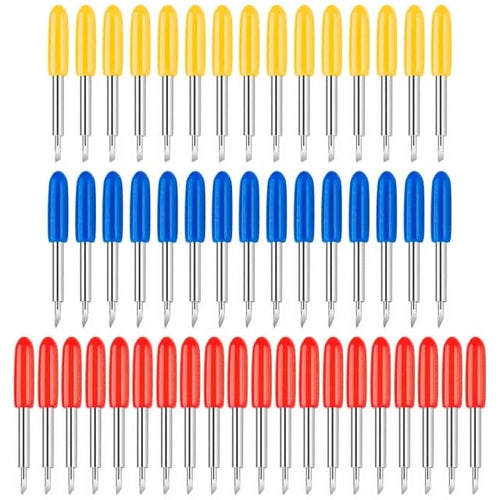 Planet Gates 50Pcs set 1 set Roland Cricut Plotter Blade 30/45/60 Degrees Knife Cutter Blades Vinyl Cutter Offset Knife Replacement Carving Tool