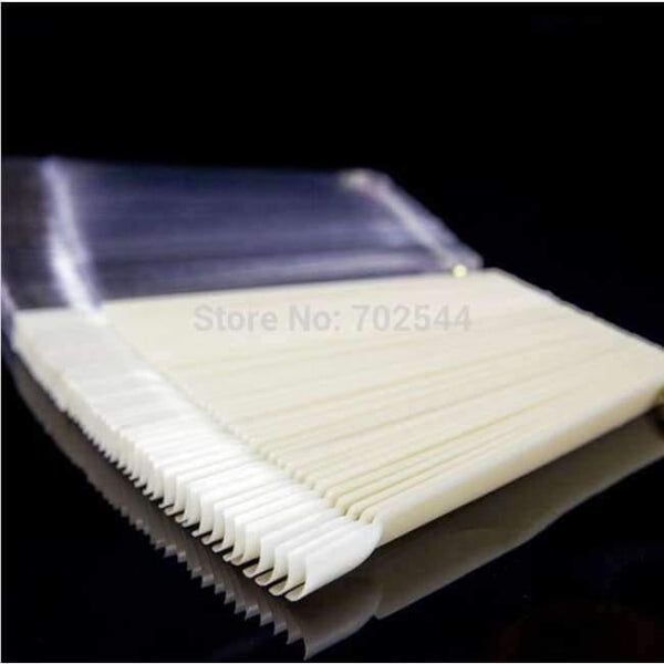 Planet Gates 50pcs/Set Nail Art Tips Display Practice Nail Polish Swatches/Nail Color Sample  Tools Practice Equipment Beige/clear