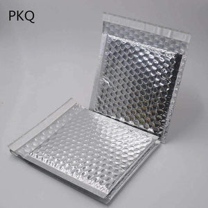 Planet Gates 50pcs Silver Bubble Envelopes Bags Mailers Padded Shipping Envelope With Bubble Mailing Bag Business Supplies 10 sizes 11x13cm