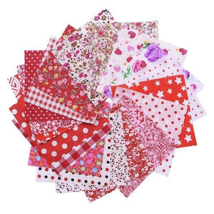 Planet Gates 50pcs Squares 10*10cm Colorful Patchwork Cotton Sewing Fabric Quilt Material DIY Home Quarters Handcraft Needlework Fabric
