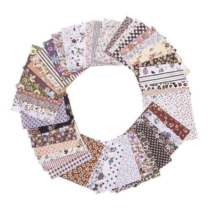 Planet Gates 50pcs Squares 10*10cm Colorful Patchwork Cotton Sewing Fabric Quilt Material DIY Home Quarters Handcraft Needlework Fabric