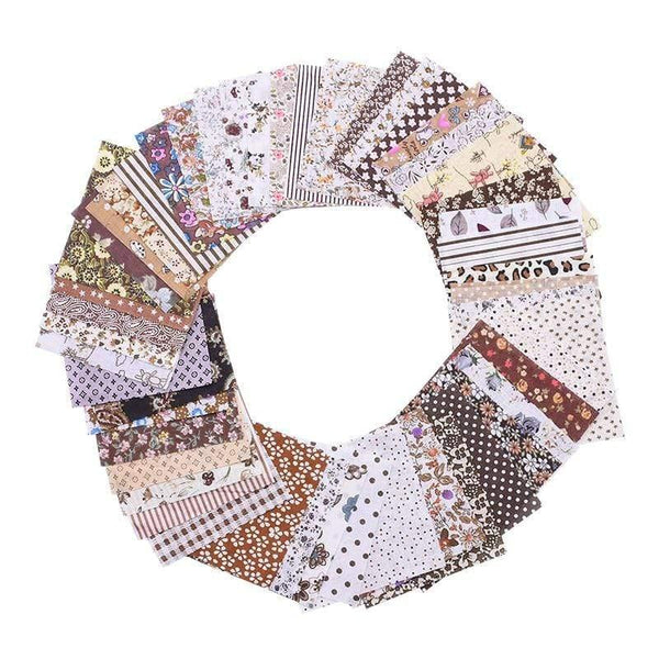 Planet Gates 50pcs Squares 10*10cm Colorful Patchwork Cotton Sewing Fabric Quilt Material DIY Home Quarters Handcraft Needlework Fabric