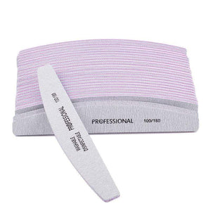 Planet Gates 50PCS Wholesale Grey Nail Art File 100/180 Buffer Nail Art Sanding Files Salon Manicure UV Gel Tip Pedicure Tool Lime a ongle