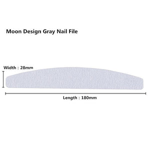 Planet Gates 50PCS Wholesale Grey Nail Art File 100/180 Buffer Nail Art Sanding Files Salon Manicure UV Gel Tip Pedicure Tool Lime a ongle