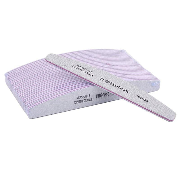 Planet Gates 50PCS Wholesale Grey Nail Art File 100/180 Buffer Nail Art Sanding Files Salon Manicure UV Gel Tip Pedicure Tool Lime a ongle