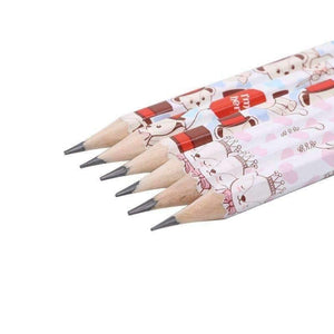 Planet Gates 50PCS Wood HB Standard Pencils Recycled Cute Cartoon Black Ink Color Kids Office School Writing Pen Touch Stationery Supplies