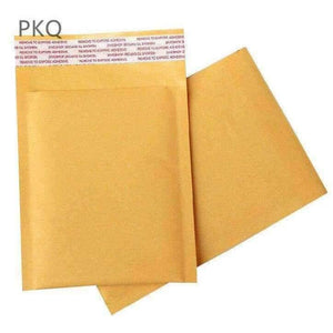 Planet Gates 50pcs Yellow Kraft Paper Bubble Envelopes Bags Mailers Padded Shipping Envelope With Bubble Mailing Bag Business Supply