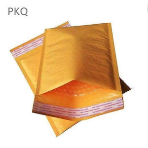 Planet Gates 50pcs,Yellow Kraft Paper Bubble Envelopes Bags Small Mailers Padded Shipping Envelope With Bubble Mailing Bag Business Supplies