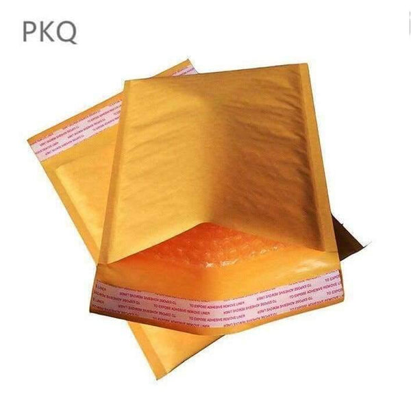 Planet Gates 50pcs,Yellow Kraft Paper Bubble Envelopes Bags Small Mailers Padded Shipping Envelope With Bubble Mailing Bag Business Supplies