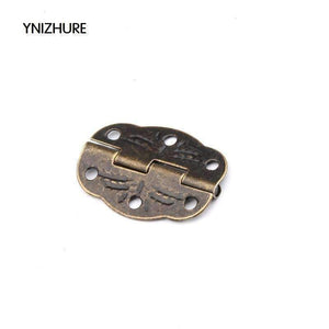 Planet Gates 50pcs YNIZHUR 30mm x 22mm Bronze Mini Butterfly Door Hinges Cabinet Drawer Jewellery Box Hinge With Screw For Furniture Hardware