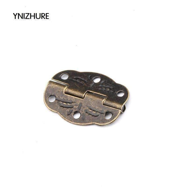 Planet Gates 50pcs YNIZHUR 30mm x 22mm Bronze Mini Butterfly Door Hinges Cabinet Drawer Jewellery Box Hinge With Screw For Furniture Hardware