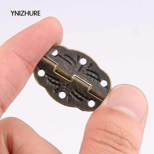 Planet Gates 50pcs YNIZHUR 30mm x 22mm Bronze Mini Butterfly Door Hinges Cabinet Drawer Jewellery Box Hinge With Screw For Furniture Hardware