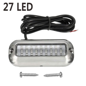 50W Stainless Steel Fishing Boat LED Underwater Pontoon Ocean Ship Beam Yacht Stern Fishing Flood Night Light Pool Accessories