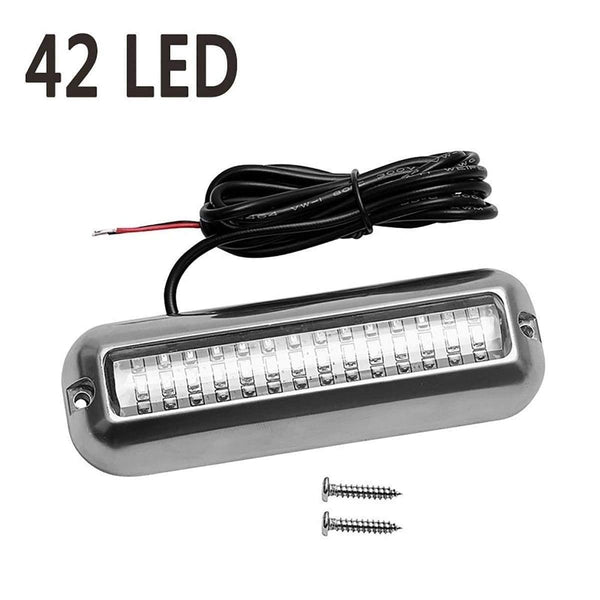 50W Stainless Steel Fishing Boat LED Underwater Pontoon Ocean Ship Beam Yacht Stern Fishing Flood Night Light Pool Accessories