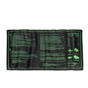 Planet Gates 51.5x25.5cm Home Garden Seedling Heat Mat Waterproof Plant Seed Germination Hydroponic Heat Pad Garden Supplies 17.5W