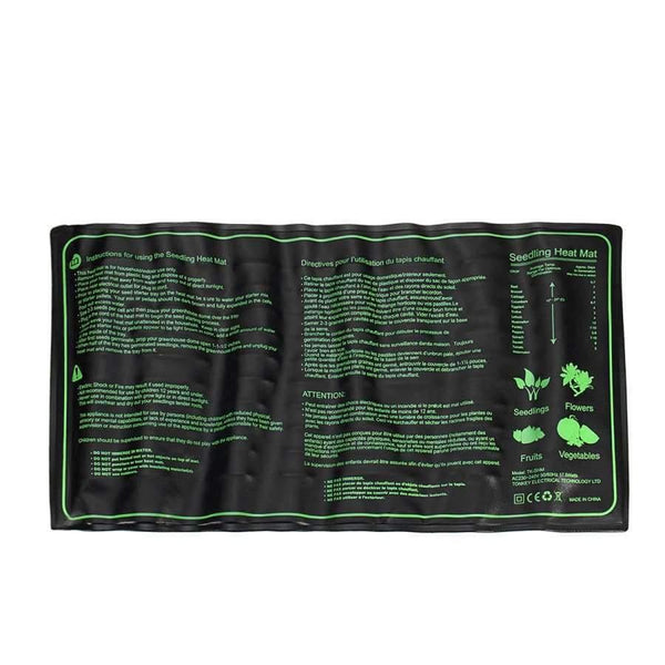 Planet Gates 51.5x25.5cm Home Garden Seedling Heat Mat Waterproof Plant Seed Germination Hydroponic Heat Pad Garden Supplies 17.5W