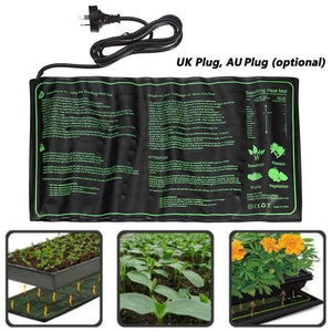 Planet Gates 51.5x25.5cm Home Garden Seedling Heat Mat Waterproof Plant Seed Germination Hydroponic Heat Pad Garden Supplies 17.5W