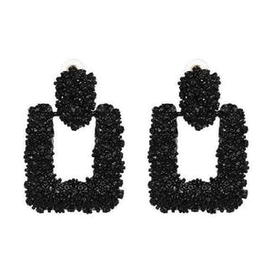 Planet Gates 51109-BK JUJIA good quality wholesale women statement earring fashion geometric metal Earrings for women jewelry earring